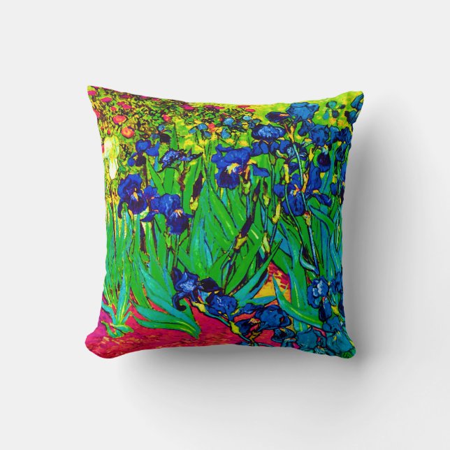 Vincent Van Gogh - Irisar - Blomsterälskare Popkon Kudde (Framsida)