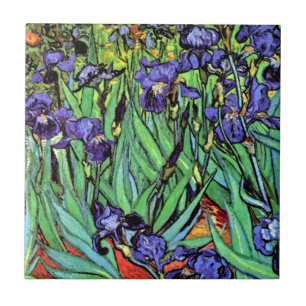 Vincent Van Gogh - Irisar - Flower Lover Fine Art Kakelplatta