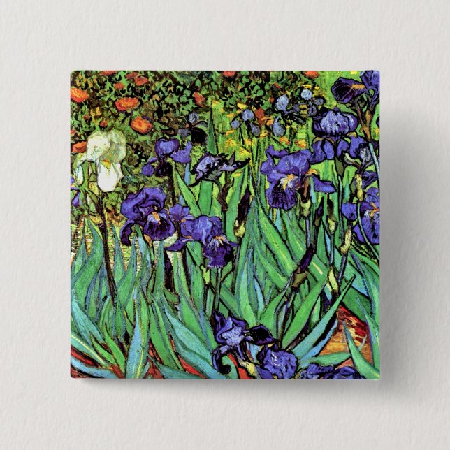 Vincent Van Gogh - Irisar - Flower Lover Fine Art Knapp (Framsida)