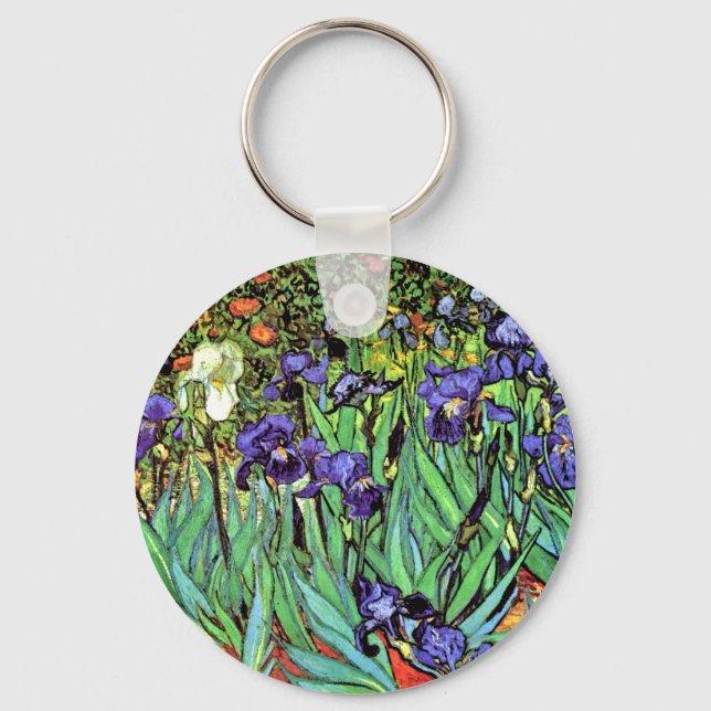 Vincent Van Gogh - Irisar - Flower Lover Fine Art Nyckelring (Framsida)