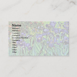 Vincent Van Gogh - Irisar - Flower Lover Fine Art Visitkort