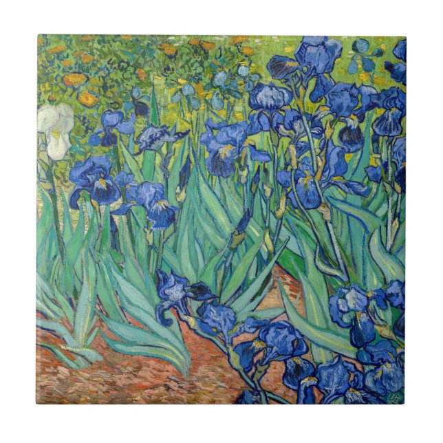 Vincent Van Gogh - Irisar Kakelplatta (Framsidan)