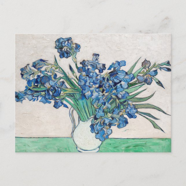 Vincent van Gogh Irisar Målning Postkort | Blommig Vykort (Framsida)