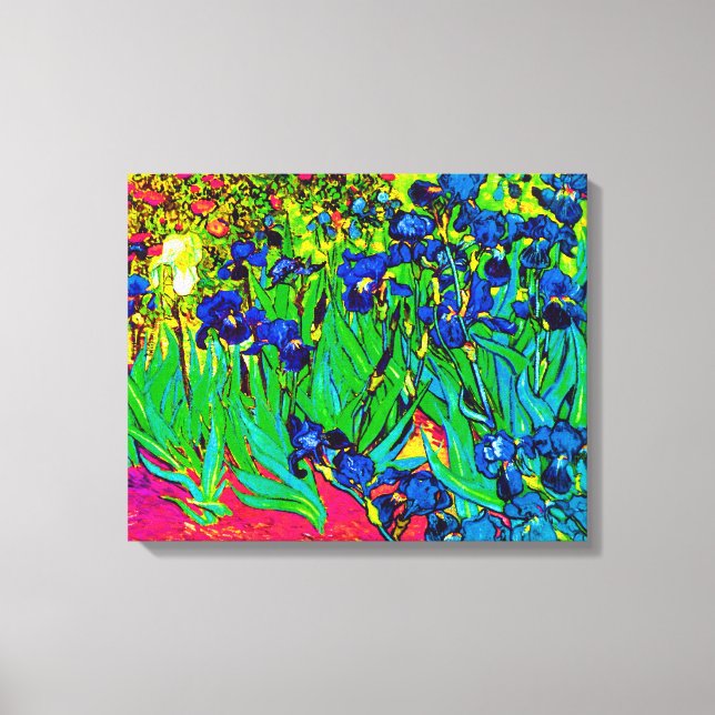 Vincent Van Gogh - Iriser - Blomsterälskare Popkon Canvastryck (Framsida)