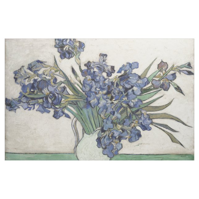 Vincent van Gogh Irises 1890 GalleryHD Fine Art Tyg (Yard)