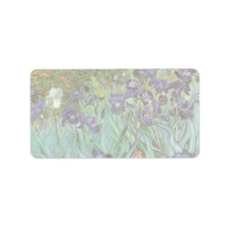 Vincent van Gogh - Irises Adressetikett