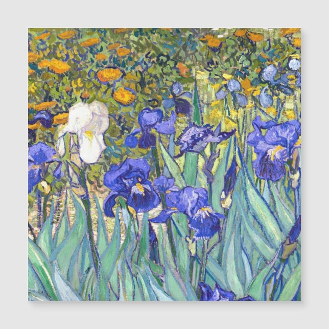 Vincent Van Gogh Irises Blommigt Vintage Fine Art (Framsida)