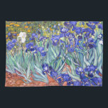 Vincent Van Gogh Irises Blommigt Vintage Fine Art Kökshandduk<br><div class="desc">Vincent Van Gogh Blue Irises Blommigt Fine Art Irises är en av många prismålningar av den nederländske Post-Impressionististen Vincent van Gogh. Som många artister på sin tid påverkades Van Gogh av japanska ukiyo-e-träblockavtryck. De starka konturerna, ovanliga vinklar, inklusive närliggande vyer, är ett typiskt inslag i japanska träblock som bidrog till...</div>