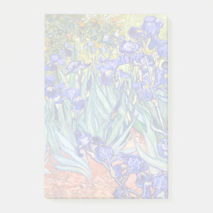 Vincent Van Gogh Irises Blommigt Vintage Fine Art Post-it Block