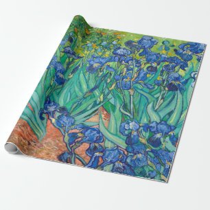 Vincent Van Gogh Irises Blommigt Vintage Fine Art Presentpapper