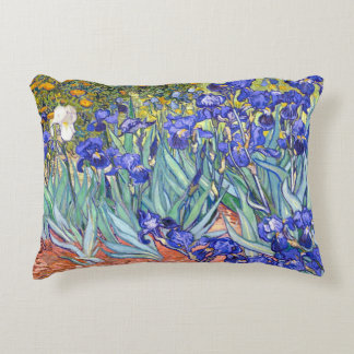 Vincent Van Gogh Irises Blommigt Vintage Fine Art Prydnadskudde