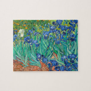 Vincent Van Gogh Irises Blommigt Vintage Fine Art Pussel