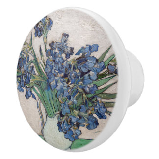 Vincent Van Gogh Irises Ceramic Knob Knopp