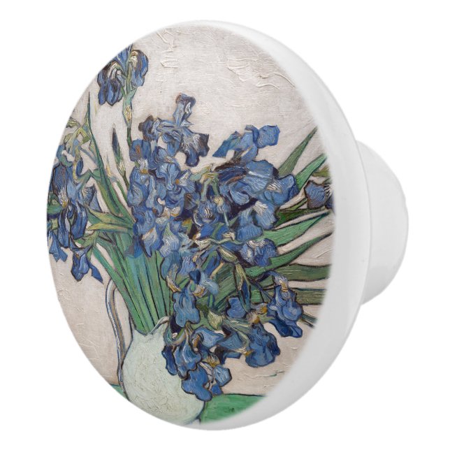 Vincent Van Gogh Irises Ceramic Knob Knopp (Höger)