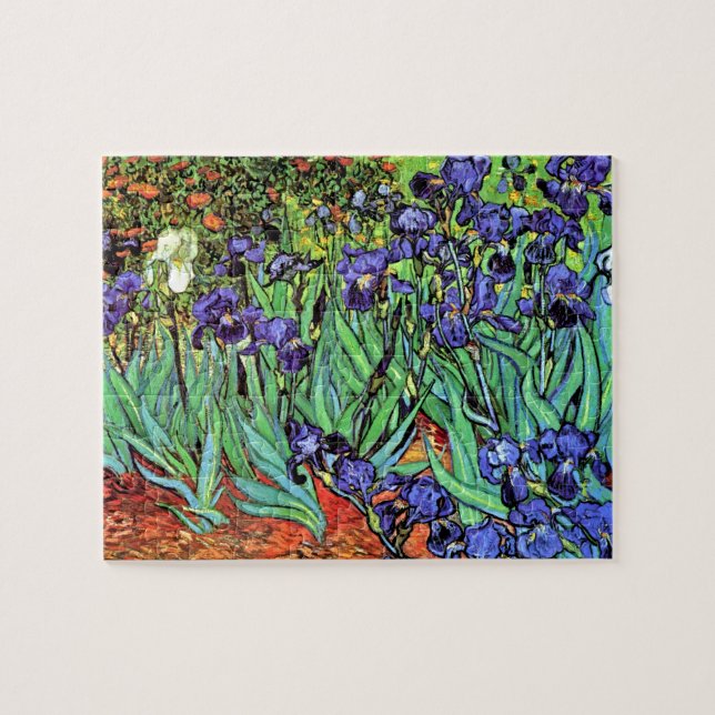 Vincent Van Gogh - Irises - Flower Älskare Fine Ar Pussel (Horisontell)