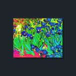 Vincent Van Gogh - Irises - Flower Älskare Pop Art Canvastryck<br><div class="desc">Olja på arbetsytan från 1889 som visade vackra lilor som Van Gogh målade upp när han bodde på Asylum vid Saint Paul-de-Mausole i Saint-Remy, Frankrike. Medan många versioner av den här målningen visar blommorna som blåa, har forskare som studerar iriserna i en av Van Goghs senare målningar upptäckt att blommorna...</div>