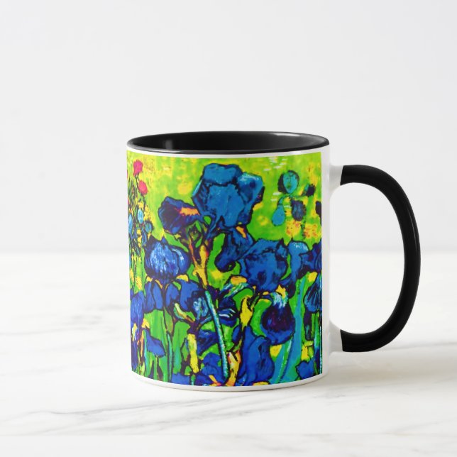 Vincent Van Gogh - Irises - Flower Älskare Pop Art Mugg (Höger)