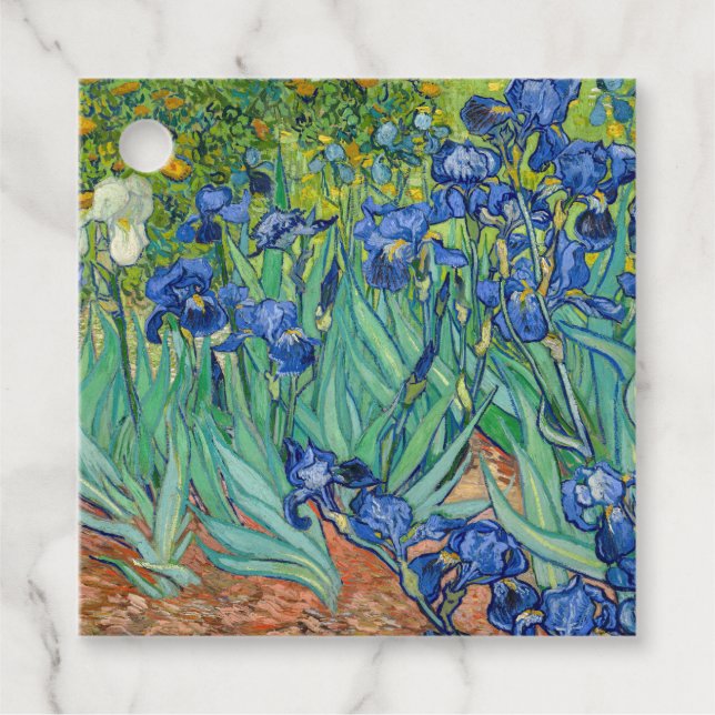 Vincent Van Gogh - Irises Gåvor Etiketter (Framsida)