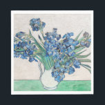 Vincent Van Gogh Irises. Impressionistisk blommigt Pappersservett<br><div class="desc">Vincent Van Gogh "Irises" napkin.</div>