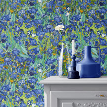 Vincent Van Gogh Irises in Blue and Green