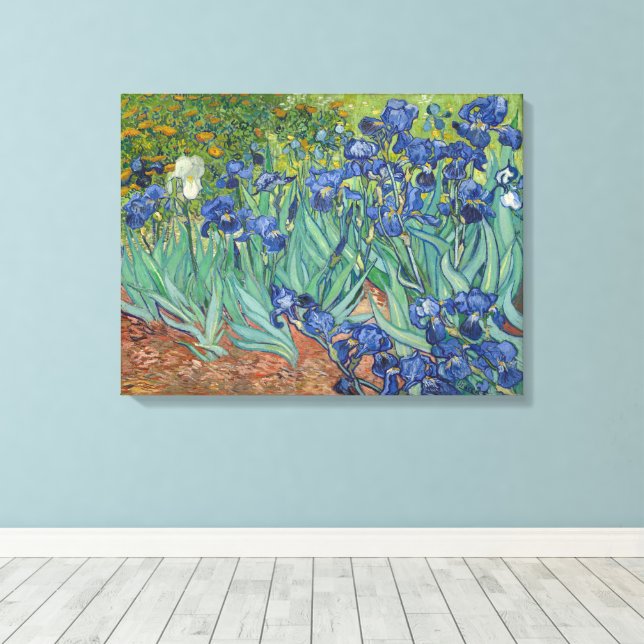 Vincent Van Gogh, Irises, Les Iris Canvastryck (Insitu (trägolv))