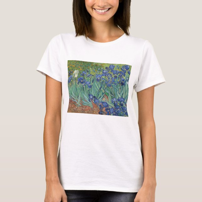 Vincent Van Gogh, Irises, Les Iris T Shirt (Framsida)