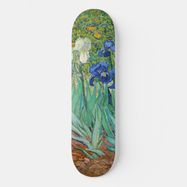 Vincent Van Gogh - Irises Mini Skateboard Bräda 18,5 Cm (Framsida)