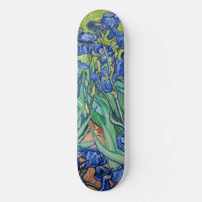 Vincent Van Gogh - Irises Mini Skateboard Bräda 18,5 Cm (Framsida)
