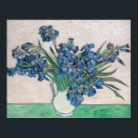 Vincent van Gogh - Irises Poster<br><div class="desc">Irises/still Life: Vas with Irises - Vincent van Gogh,  Oil on Canvas,  1890</div>