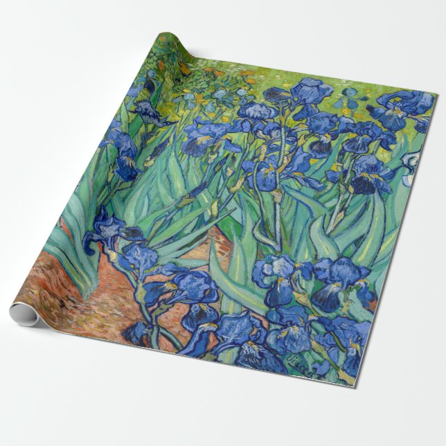 Vincent Van Gogh - Irises Presentpapper (Utrullad)