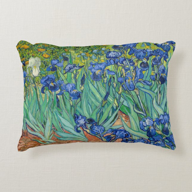 Vincent Van Gogh - Irises Prydnadskudde (Framsidan)