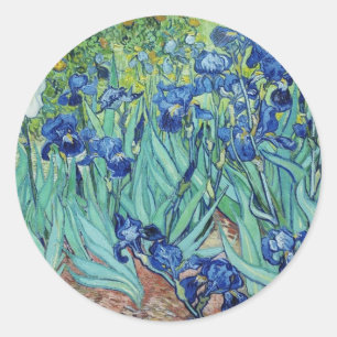 Vincent van Gogh Irises Runt Klistermärke