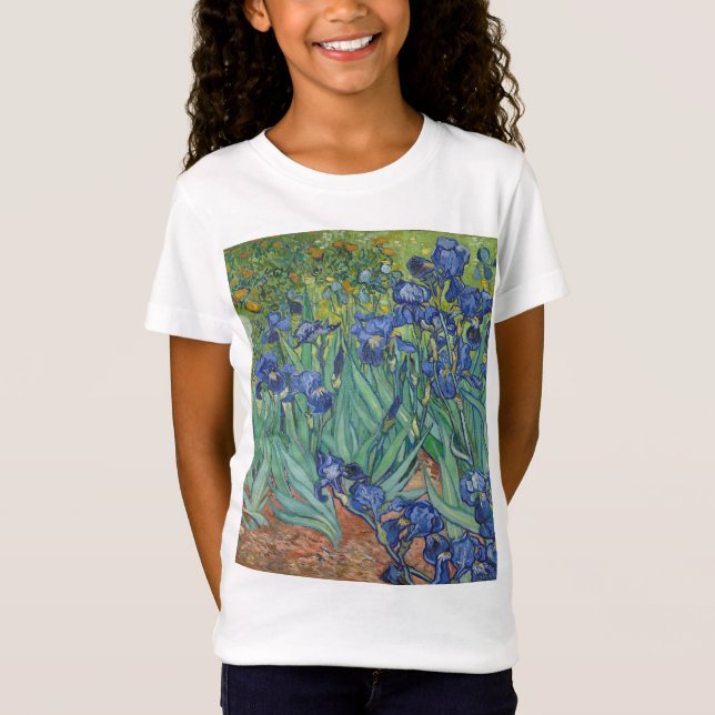 Vincent Van Gogh - Irises T Shirt (Framsida)