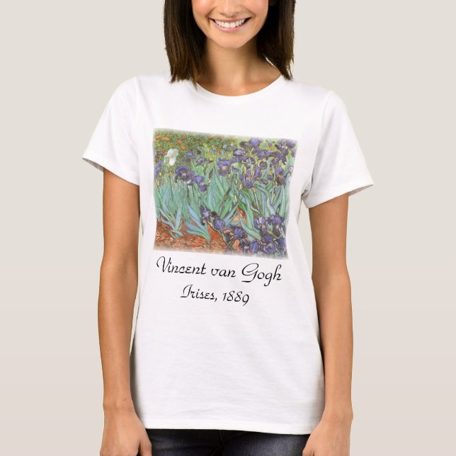 Vincent van Gogh - Irises T Shirt (Framsida)