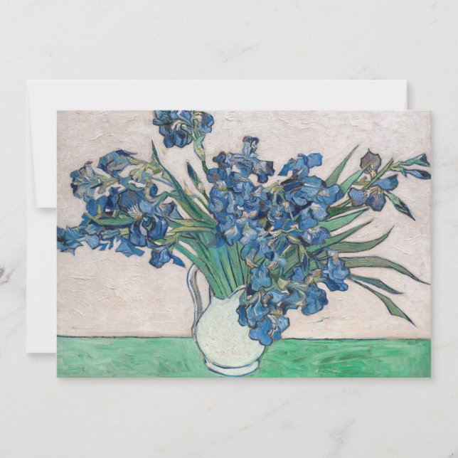 Vincent van Gogh - Irises Tack Kort (Framsida)