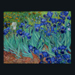 Vincent Van Gogh Irises Vibrant Flower Fine Art Poster<br><div class="desc">Vincent Van Gogh Irises Vibrant Flower Fine Art</div>