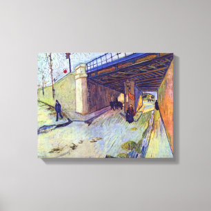 Vincent Van Gogh - Järnvägsbro över Montmajour Canvastryck