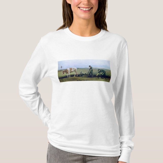 Vincent Van Gogh | jobbare och bondaktigt plantera T-shirt (Framsida)