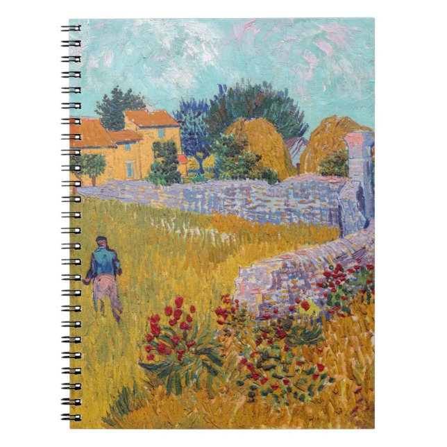 Vincent van Gogh - Jordbrukshus i Provence Anteckningsbok (Framsidan)