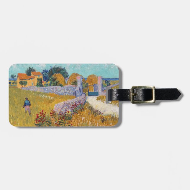 Vincent van Gogh - Jordbrukshus i Provence Bagagebricka (Horisontell Framsida)