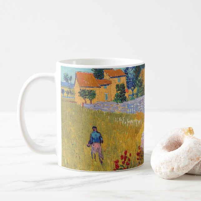 Vincent van Gogh - Jordbrukshus i Provence Kaffemugg (Med munk)