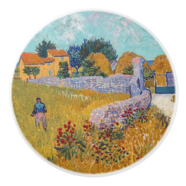Vincent van Gogh - Jordbrukshus i Provence Knopp (Framsidan)