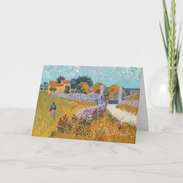 Vincent van Gogh - Jordbrukshus i Provence Kort (Framsida)