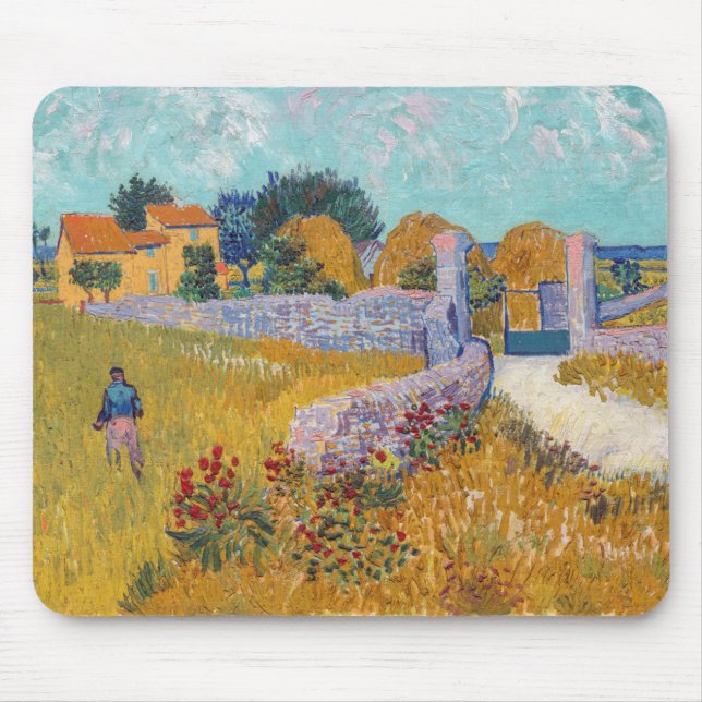 Vincent van Gogh - Jordbrukshus i Provence Musmatta (Framsidan)
