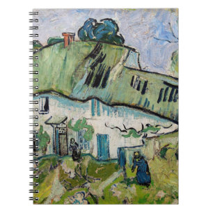 Vincent van Gogh - Jordbrukshus med Två Figurer Anteckningsbok