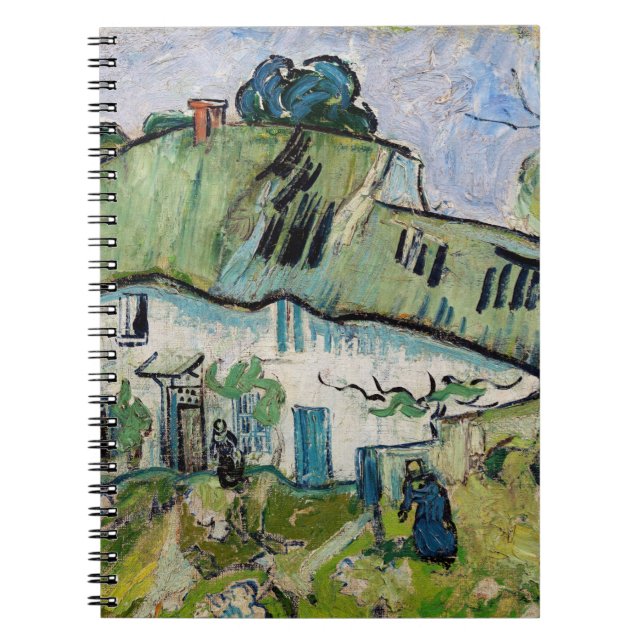 Vincent van Gogh - Jordbrukshus med Två Figurer Anteckningsbok (Framsidan)