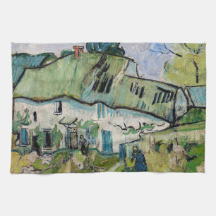 Vincent van Gogh - Jordbrukshus med Två Figurer Kökshandduk