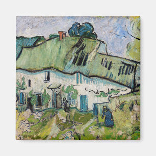 Vincent van Gogh - Jordbrukshus med Två Figurer Magnet