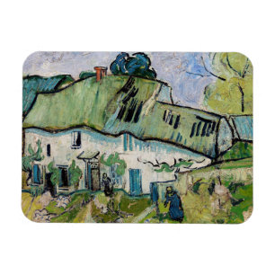 Vincent van Gogh - Jordbrukshus med Två Figurer Magnet