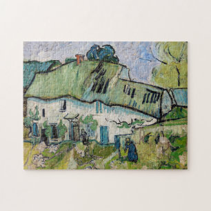 Vincent van Gogh - Jordbrukshus med Två Figurer Pussel